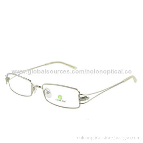 Pure Titanium Spectacles Full Rim Optical Eyeglass Silver Thin Frame Light WeightNew